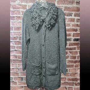 Women's CIGNAL Acrylic Duster Cardigan Sweater Large